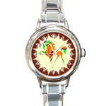 Prancing horse Round Italian Charm Watch