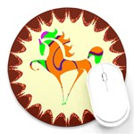 Prancing horse Round Mousepad