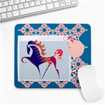 Prancing horse Large Mousepad