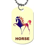 Prancing horse Dog Tag (Two Sides)