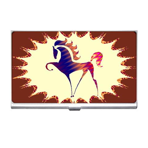 Prancing horse Business Card Holder from ArtsNow.com Front