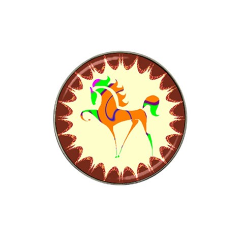 Prancing horse Hat Clip Ball Marker (4 pack) from ArtsNow.com Front