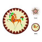 Prancing horse Playing Cards (Round)