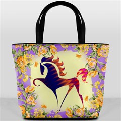 Prancing horse Bucket Bag from ArtsNow.com Front