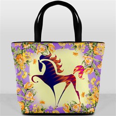 Prancing horse Bucket Bag from ArtsNow.com Back