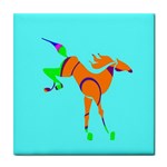 Bucking horse Tile Coaster