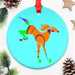 Bucking horse Ornament (Round)