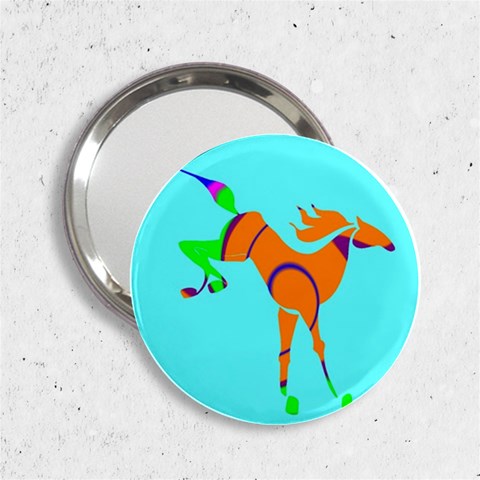 Bucking horse 2.25  Handbag Mirror from ArtsNow.com Front