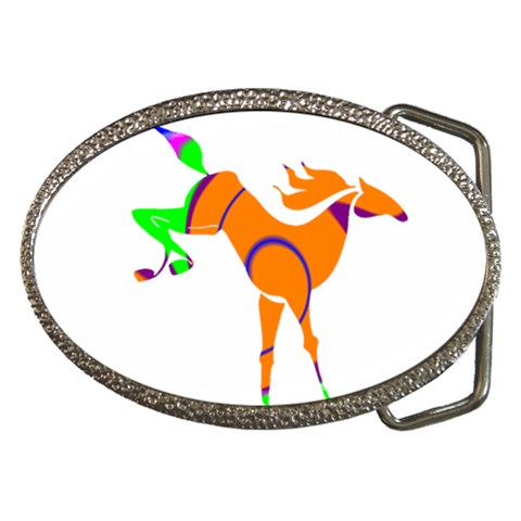 Bucking horse Belt Buckle from ArtsNow.com Front