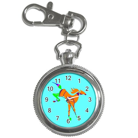 Bucking horse Key Chain Watch from ArtsNow.com Front