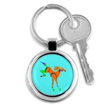 Bucking horse Key Chain (Round)