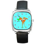 Bucking horse Square Metal Watch