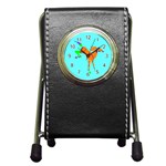 Bucking horse Pen Holder Desk Clock