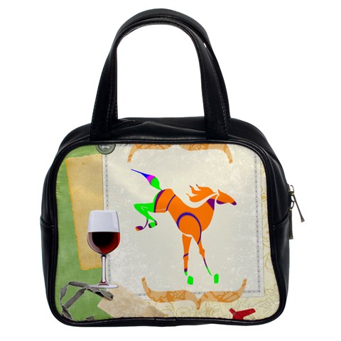 Bucking horse Classic Handbag (Two Sides) from ArtsNow.com Front