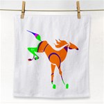 Bucking horse Face Towel