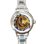 Horse circle Round Italian Charm Watch