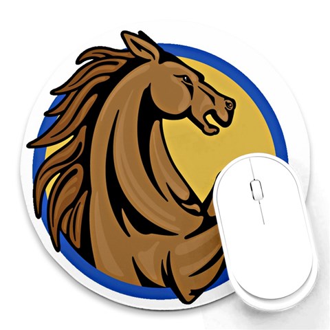 Horse circle Round Mousepad from ArtsNow.com Front