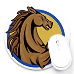 Horse circle Round Mousepad