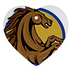 Horse circle Ornament (Heart)