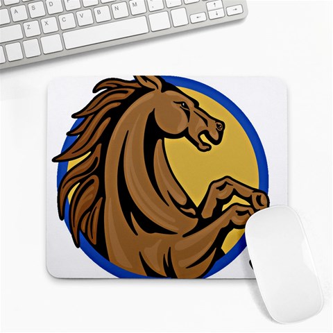 Horse circle Large Mousepad from ArtsNow.com Front