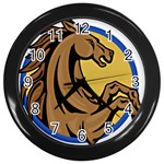 Horse circle Wall Clock (Black)