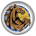 Horse circle Wall Clock (Silver)