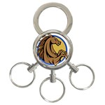 Horse circle 3-Ring Key Chain