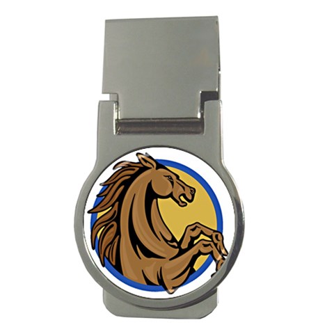 Horse circle Money Clip (Round) from ArtsNow.com Front