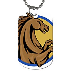 Horse circle Dog Tag (Two Sides) from ArtsNow.com Front