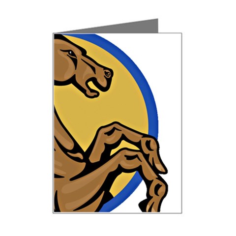 Horse circle Mini Greeting Card from ArtsNow.com Left