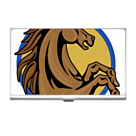Horse circle Business Card Holder from ArtsNow.com Front