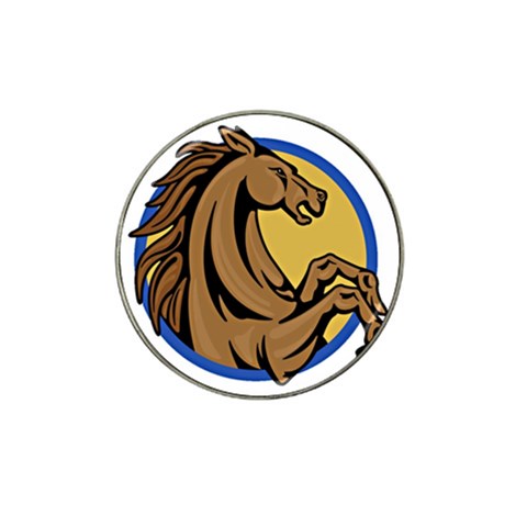 Horse circle Hat Clip Ball Marker (4 pack) from ArtsNow.com Front