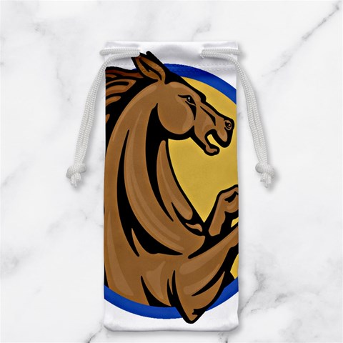 Horse circle Jewelry Bag from ArtsNow.com Front