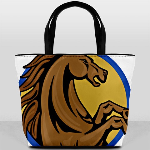 Horse circle Bucket Bag from ArtsNow.com Front