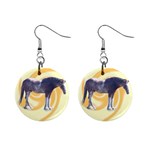 Clydesdale 2 1  Button Earrings