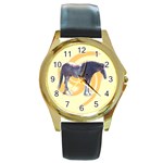 Clydesdale 2 Round Gold Metal Watch