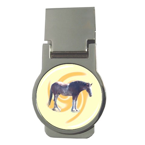 Clydesdale 2 Money Clip (Round) from ArtsNow.com Front
