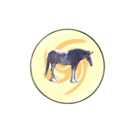 Clydesdale 2 Hat Clip Ball Marker from ArtsNow.com Front