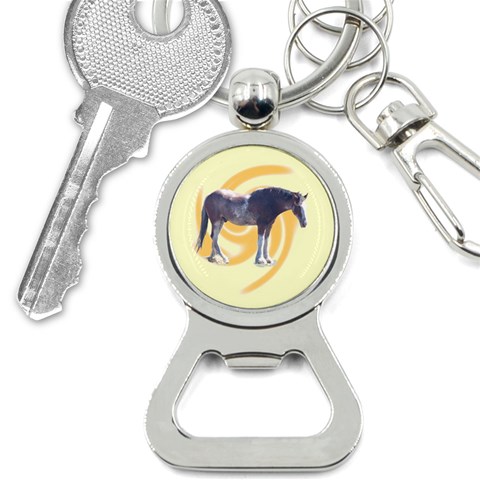 Clydesdale 2 Bottle Opener Key Chain from ArtsNow.com Front