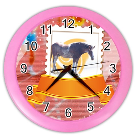 Clydesdale 2 Color Wall Clock from ArtsNow.com Front