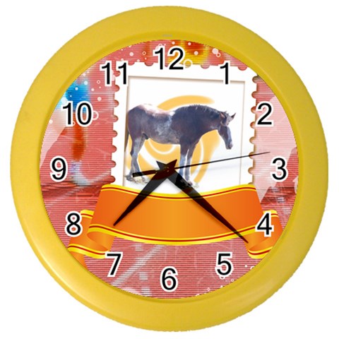 Clydesdale 2 Color Wall Clock from ArtsNow.com Front