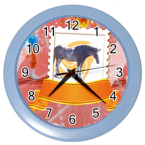 Clydesdale 2 Color Wall Clock from ArtsNow.com Front
