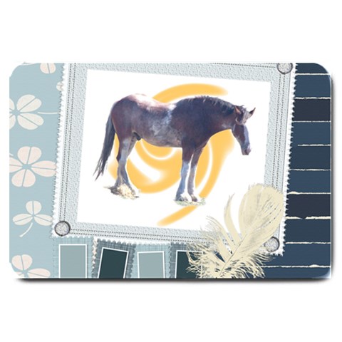 Clydesdale 2 Large Doormat from ArtsNow.com 30 x20  Door Mat
