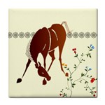 Bowing horse Tile Coaster