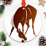 Bowing horse Ornament (Round)