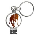 Bowing horse Nail Clippers Key Chain