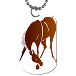 Bowing horse Dog Tag (One Side)