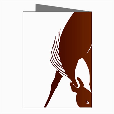 Bowing horse Greeting Card from ArtsNow.com Right