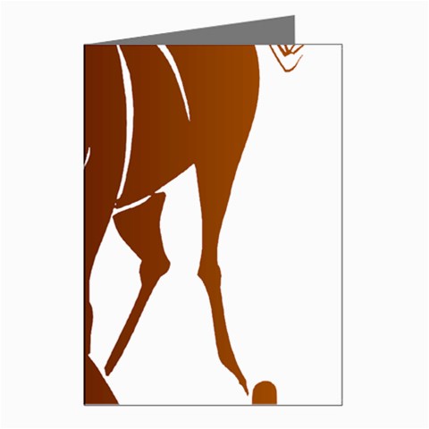 Bowing horse Greeting Cards (Pkg of 8) from ArtsNow.com Left