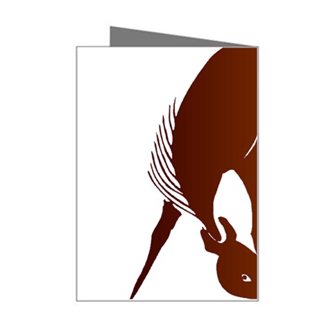 Bowing horse Mini Greeting Card from ArtsNow.com Right